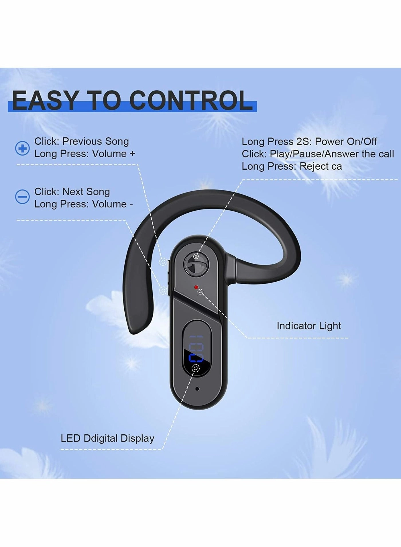 Bone Conduction Headphones Wireless Headphone