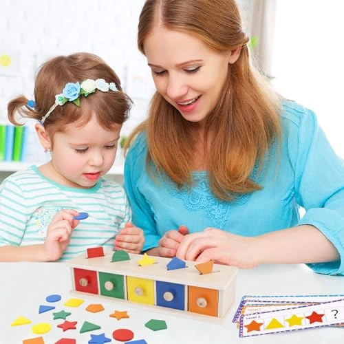 Ghazal Wooden Color Shape Sorting Box - 36 months - 3 years 25 pieces