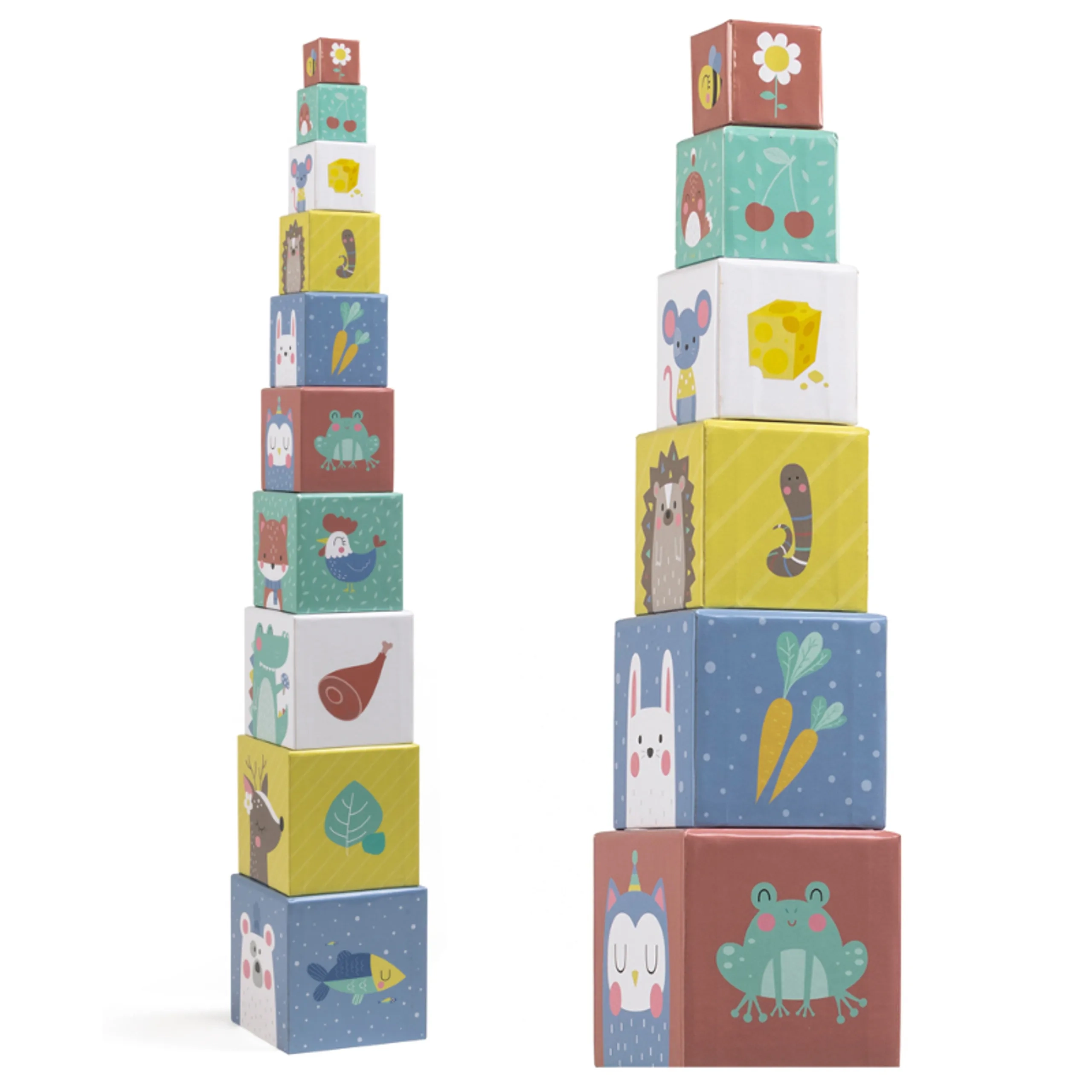 Animals Pyramid Sorting And Stacking Tower - 1+