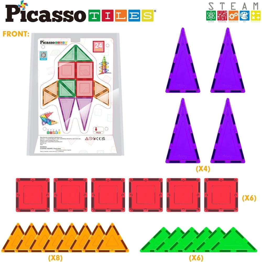 Magnetic Tiles - 24pcs