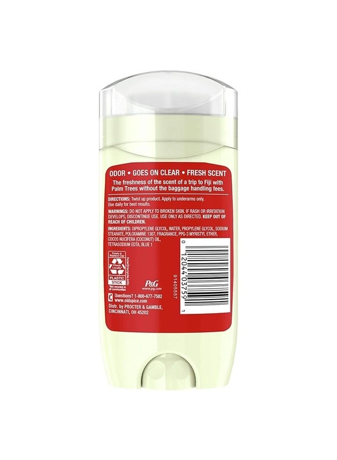 Aluminum Free Deodorant - Fiji with Palm Tree 3.0 Ounce