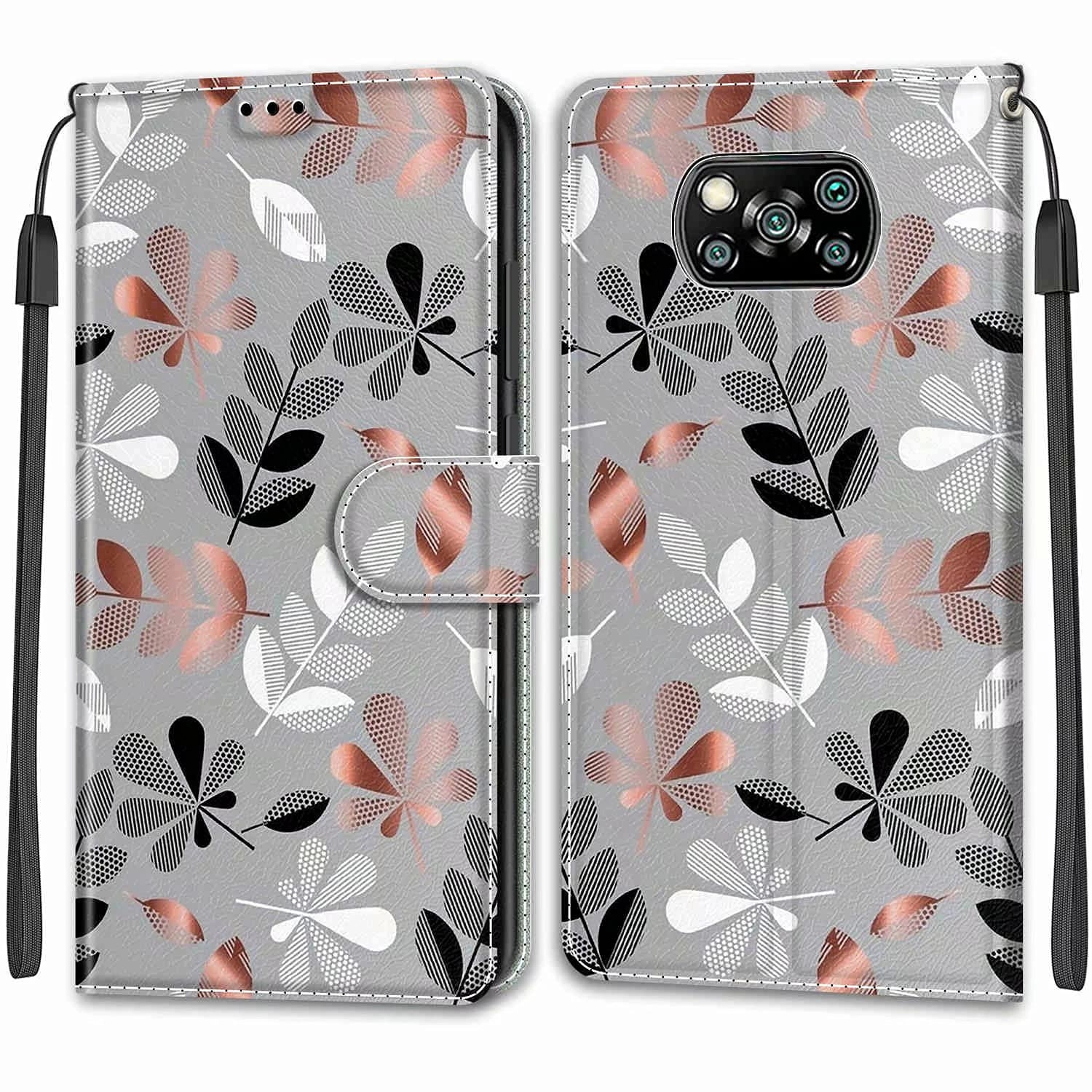 Wallet Case for Xiaomi POCO X3 NFC - Faux Leather, Thermoplastic Polyurethane