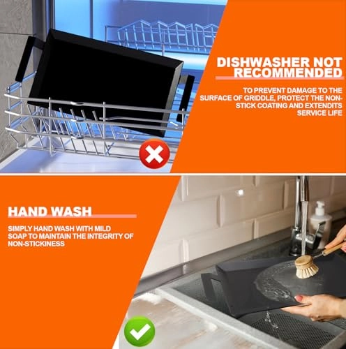 Carbon Steel Griddle - 24\" x 10\"