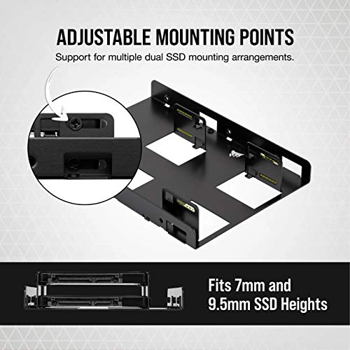 Dual SSD Mounting Bracket - SATA 3 GB/s 2.5-inch