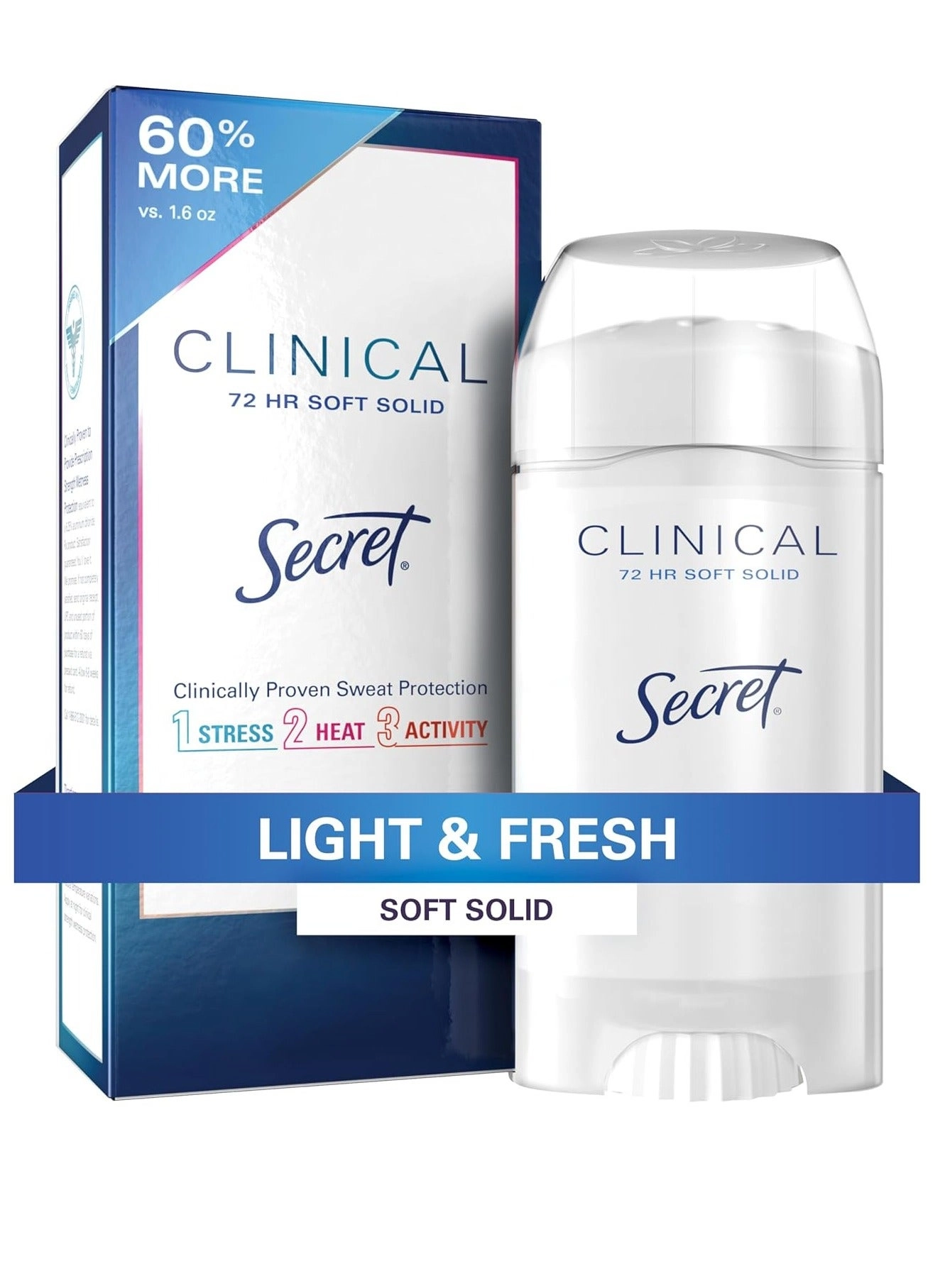 Secret Clinical Strength - Light & Fresh 45.36 gram
