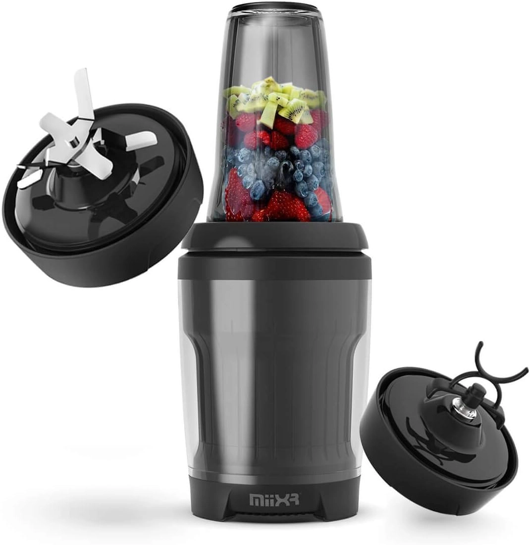 MiiXR X7 - Smoothie Blender 7 Piece Set Black