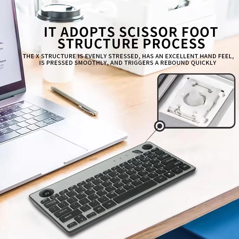 Trackball Keyboard - Wired/Wireless