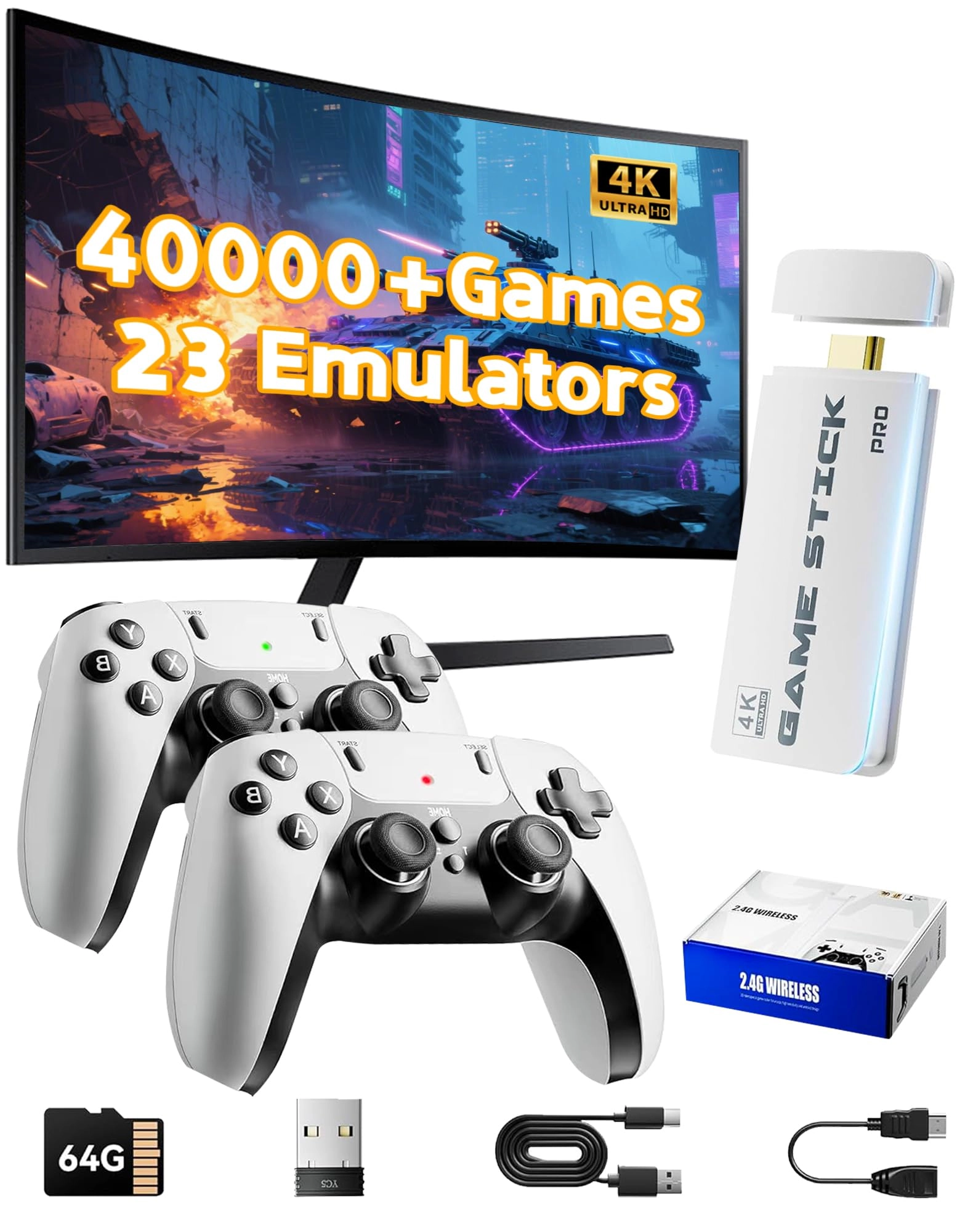 liksgimi Retro Gaming Console Stick - 64GB