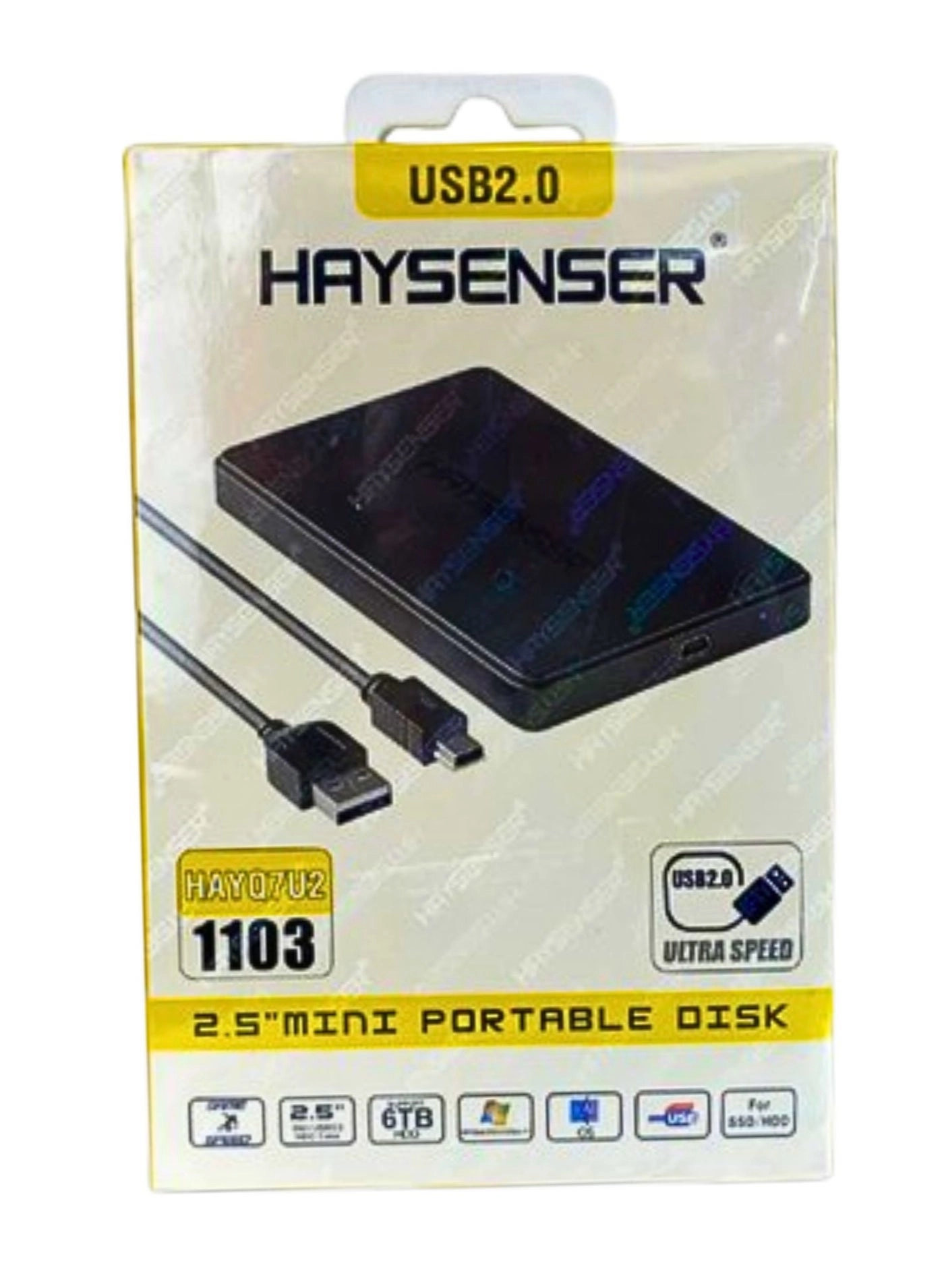 HDD/SSD SATA HARD DRIVE ENCLOSURE - USB 2.0 SATA 2.5"