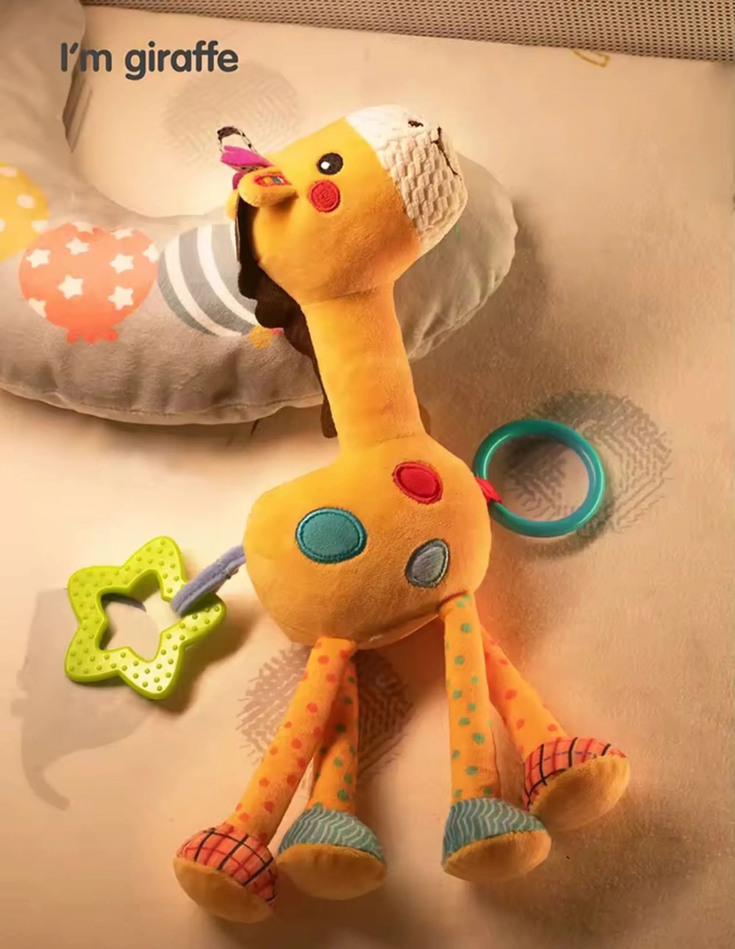 Baby Giraffe Sensory Activity Toy - Suitable for 0 month and above