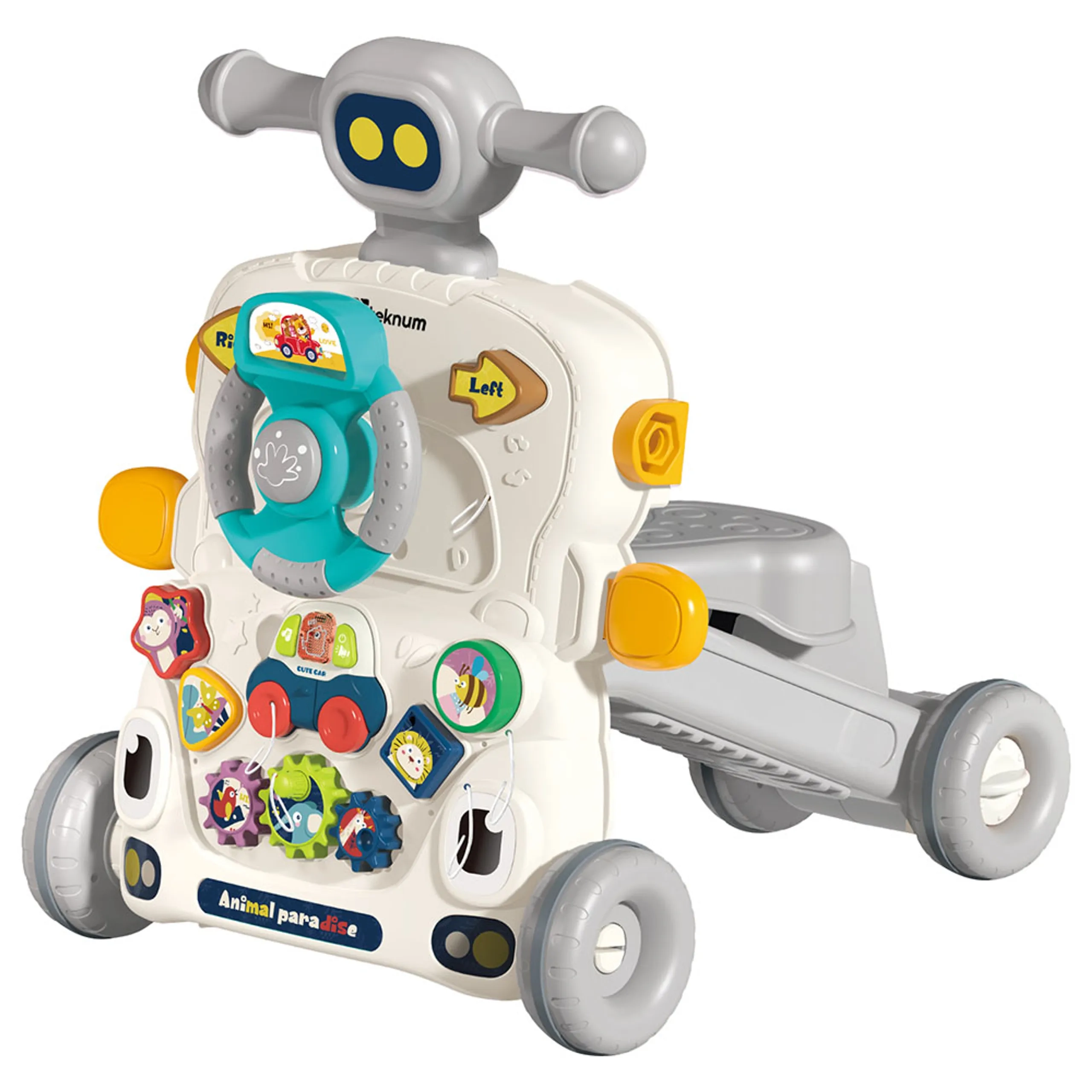 SAMBOX 5 in 1 Baby Walker - Musical Keyboard Blue