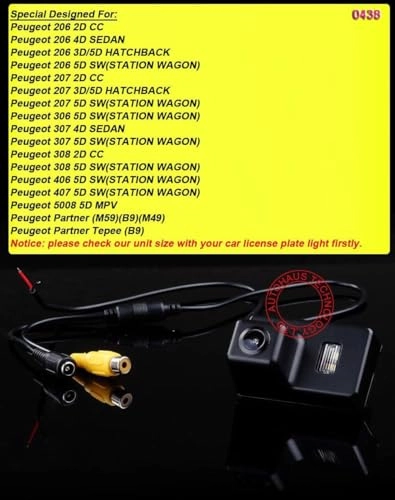 Backup Camera - universal RCA connector 1280*720 pixels