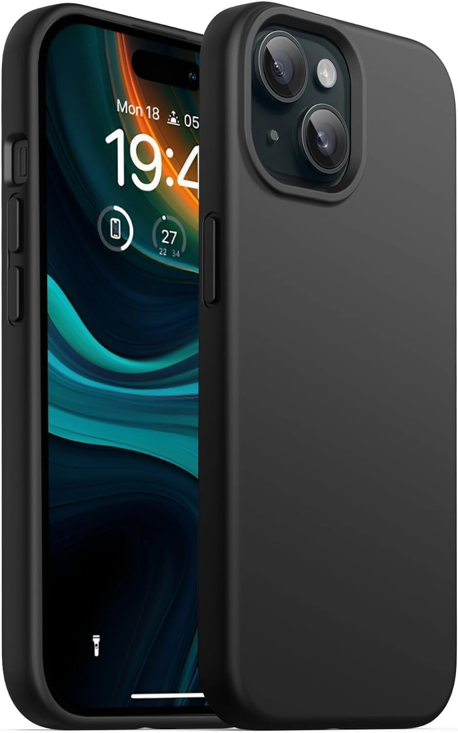 Muzz International iPhone 15 Case Slim Liquid Silicone for iPhone 15
