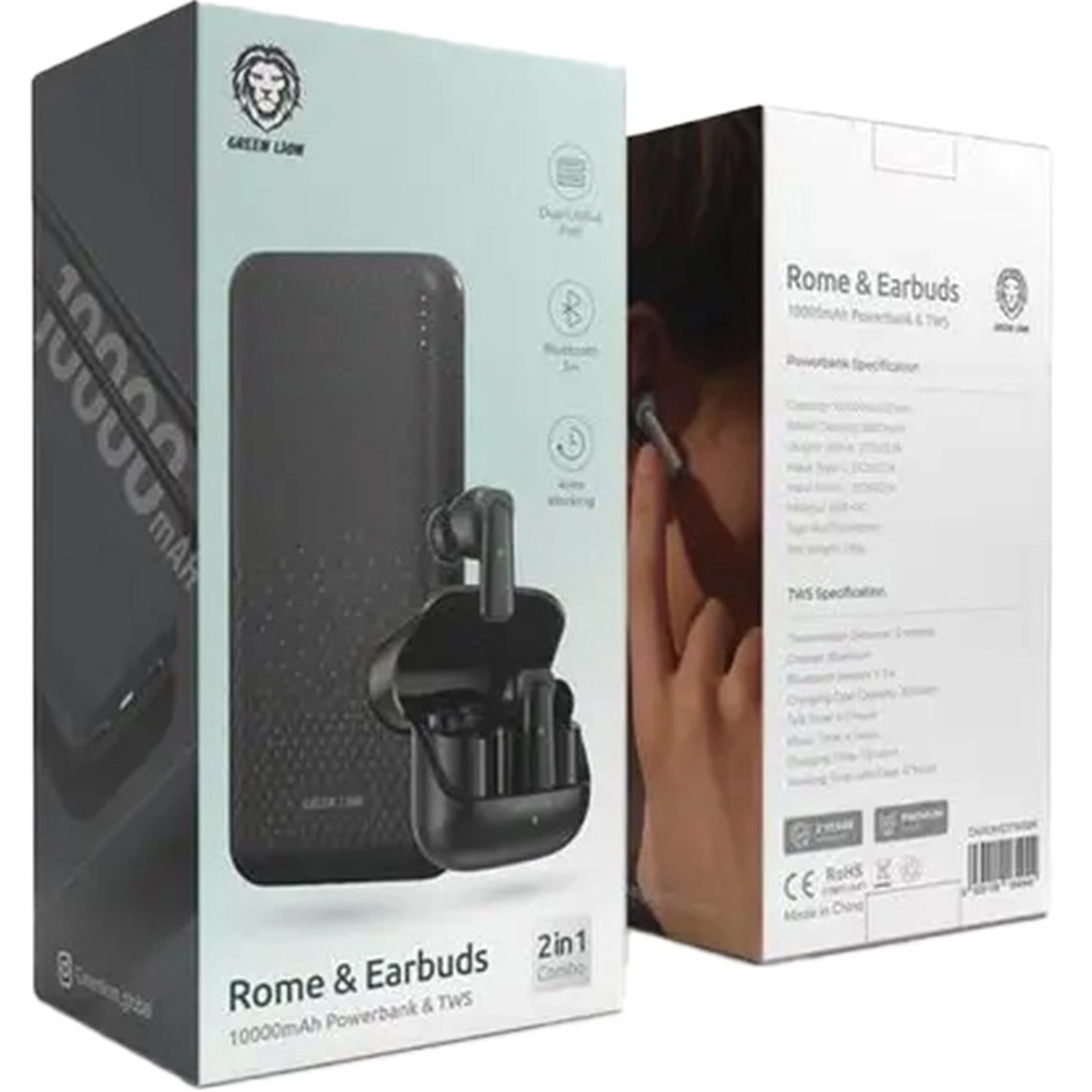 Rome - 10000mAh + TWS Earbuds - 200mAh