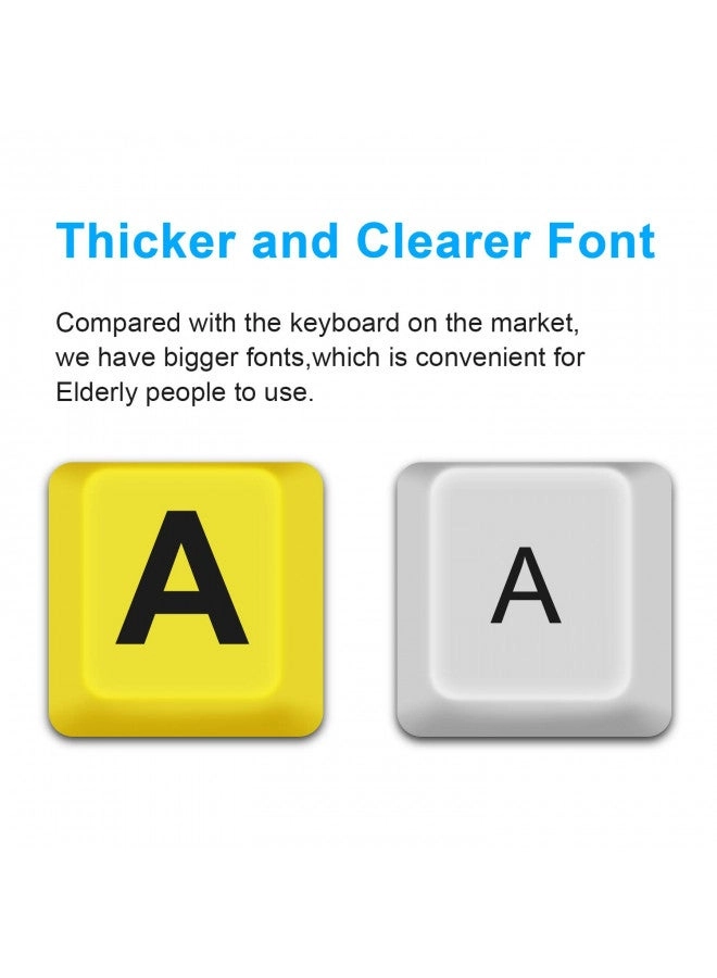 Large Print Computer Keyboard - QWERTY Wired