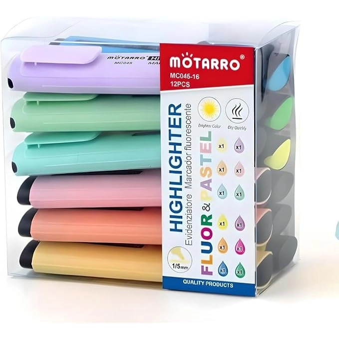 FITTO Highlighters - assorted colors 1/5mm tip