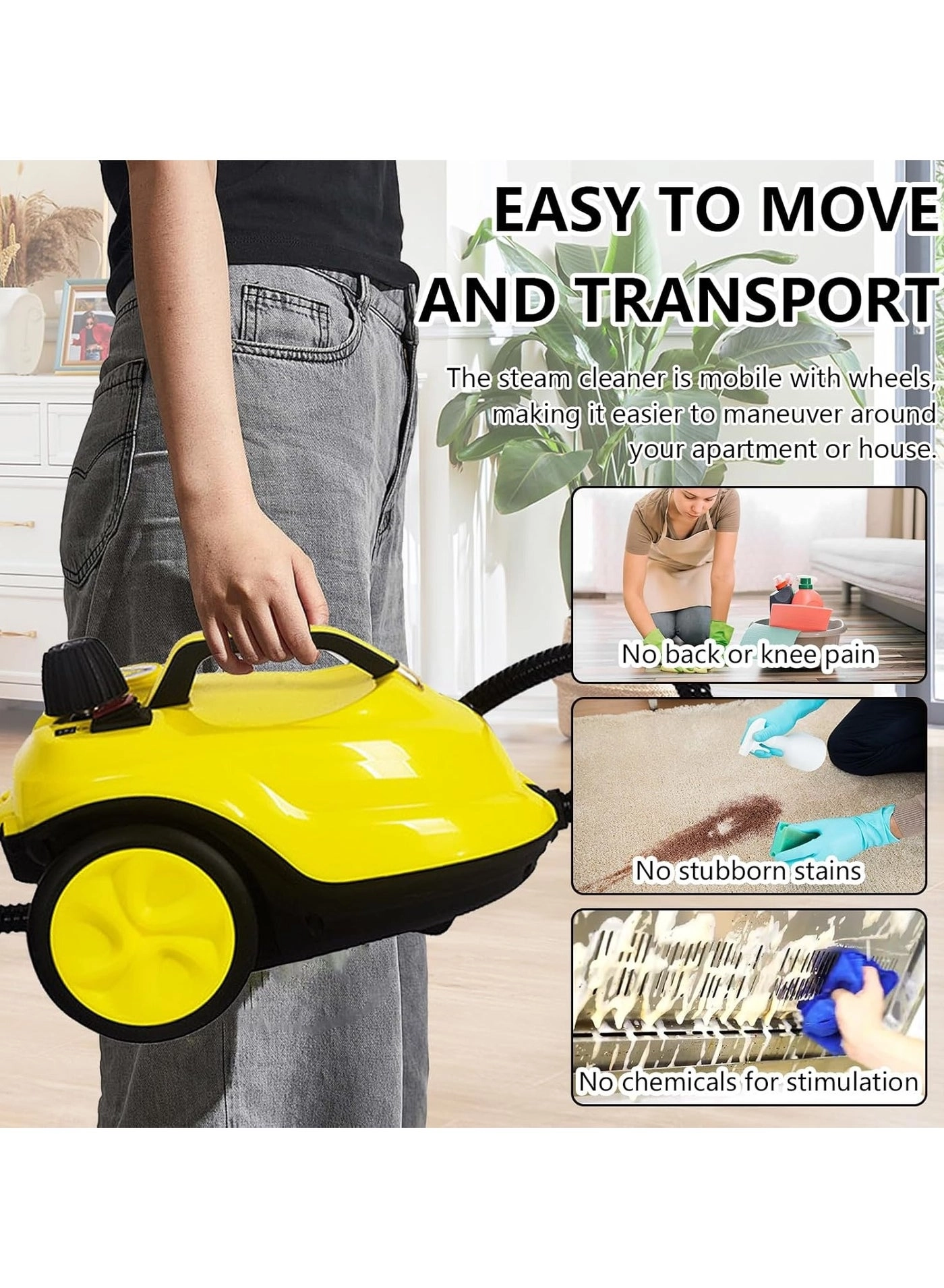 Steam Cleaner - 5 bar 2.1 Liters