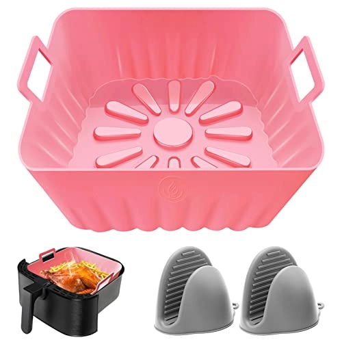 Silicone Liners Square - 8 Inch Reusable Heat Resistant