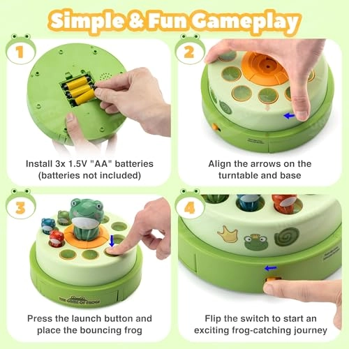 Frog Pop Up Toy - 3-8 years old