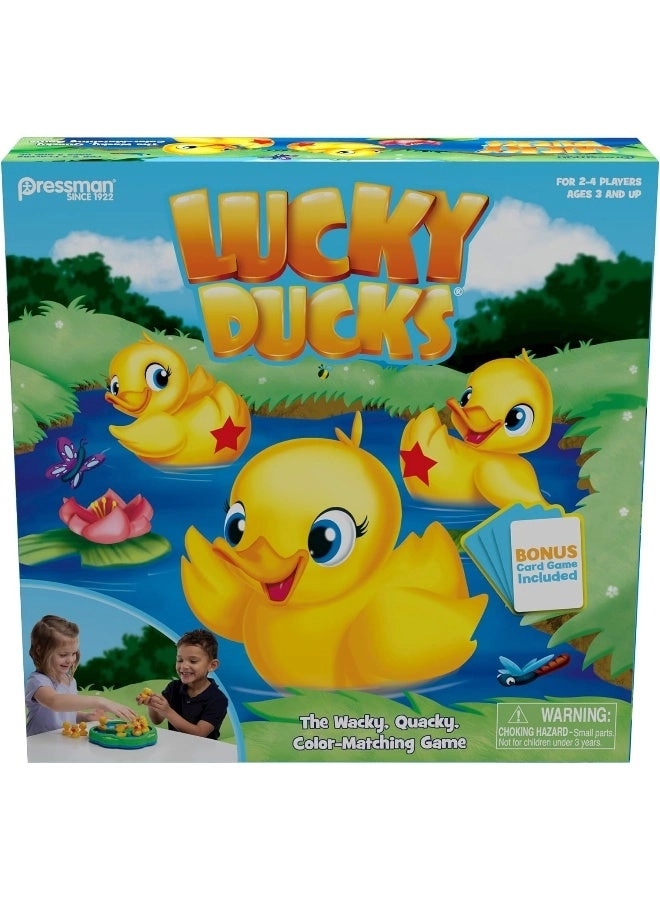 Pressman Lucky Ducks + Pop Make-A-Match - Card Game