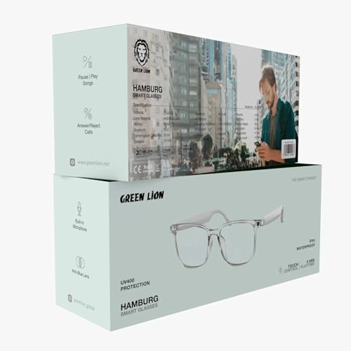 Hamburg Smart Audio Glasses - Bluetooth 5.4 5 Hours White