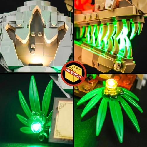 LED Light Set for LEGO Dinosaur Fossils: T. rex Skull 76964 - Copper