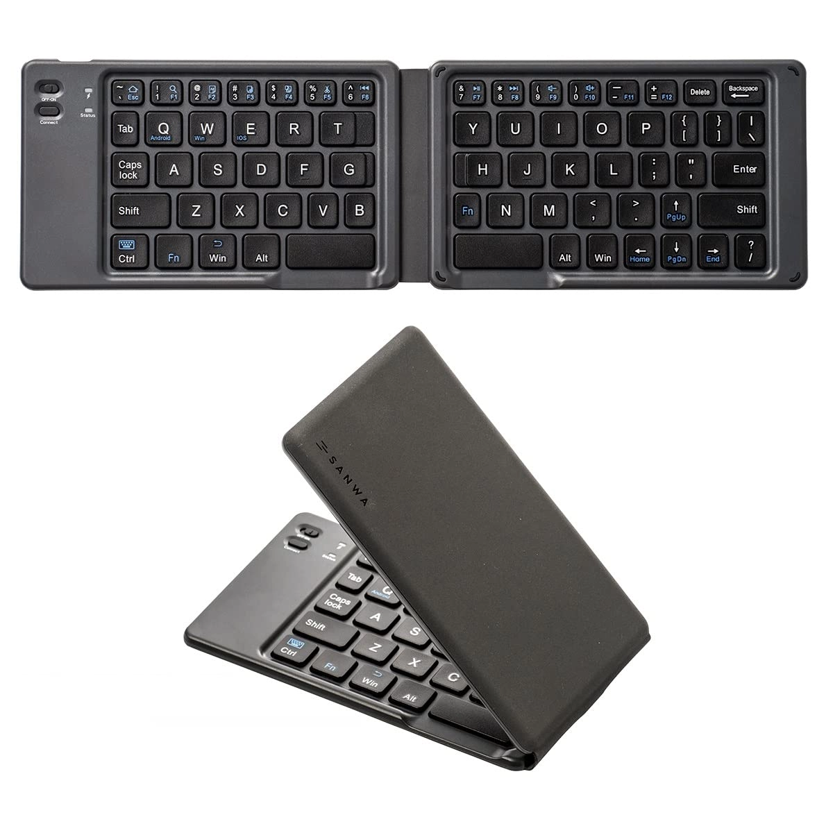 SANWA Foldable Bluetooth Keyboard - Multi Functional Wireless