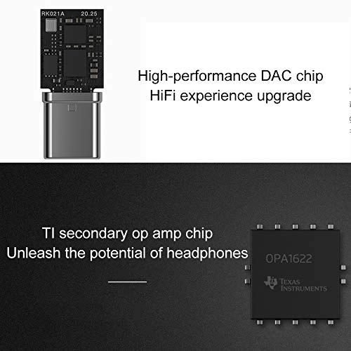 3.5mm Female to USB-C/Type-C Male HIFI Decoding Headphone Amplifier
