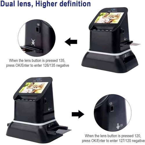 Film Slide Scanner - 22MP 2.4" LCD