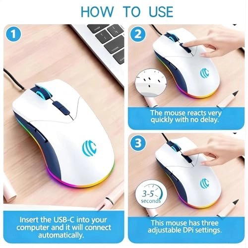 7-Button Corded Mouse - USB