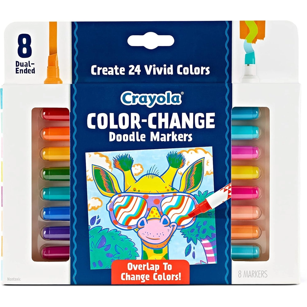 Crayola Color Change Doodle Markers - Multi Colour chisel tip