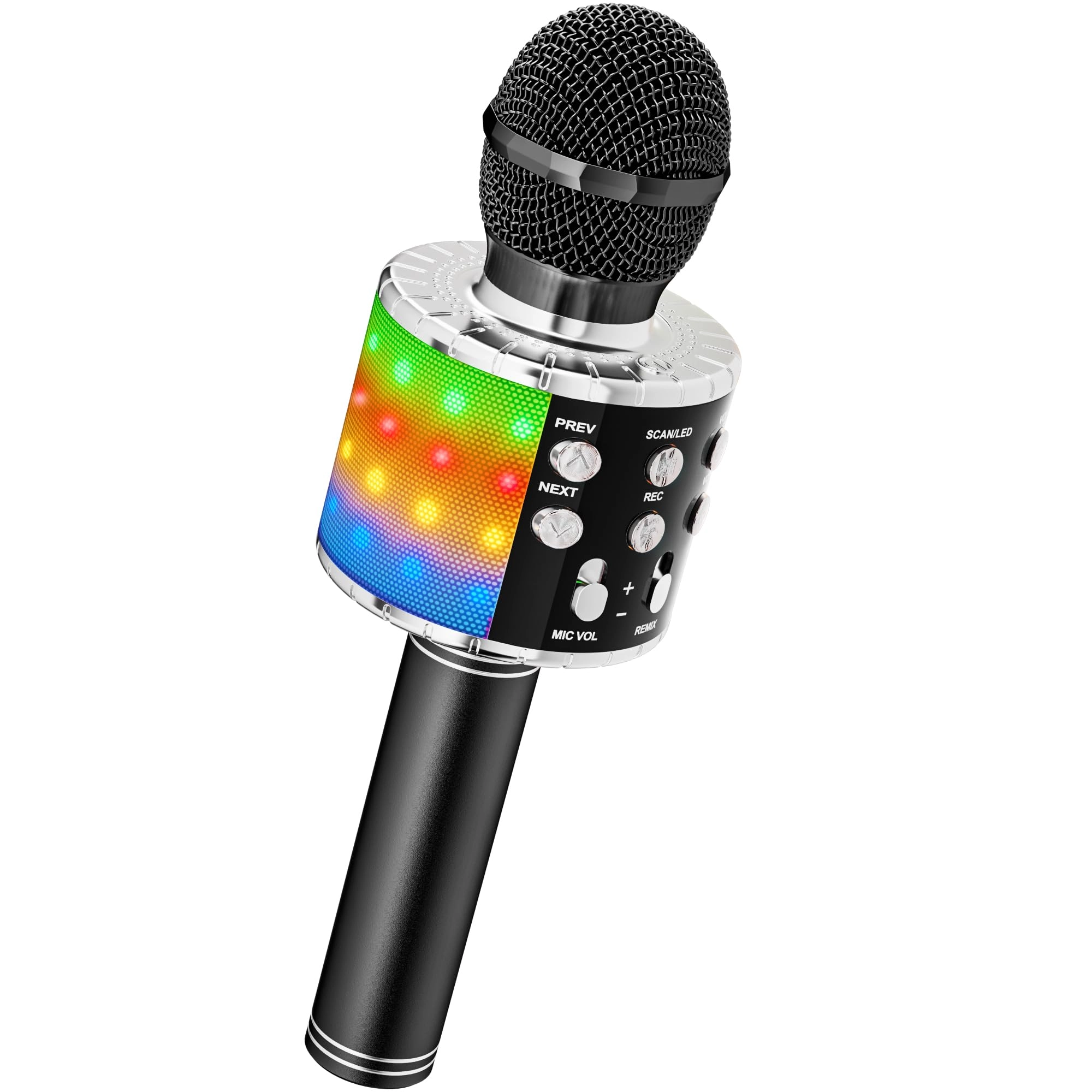 Ankuka Magic Sing LED Karaoke Mikrofon Kinder - Bluetooth Rose Gold