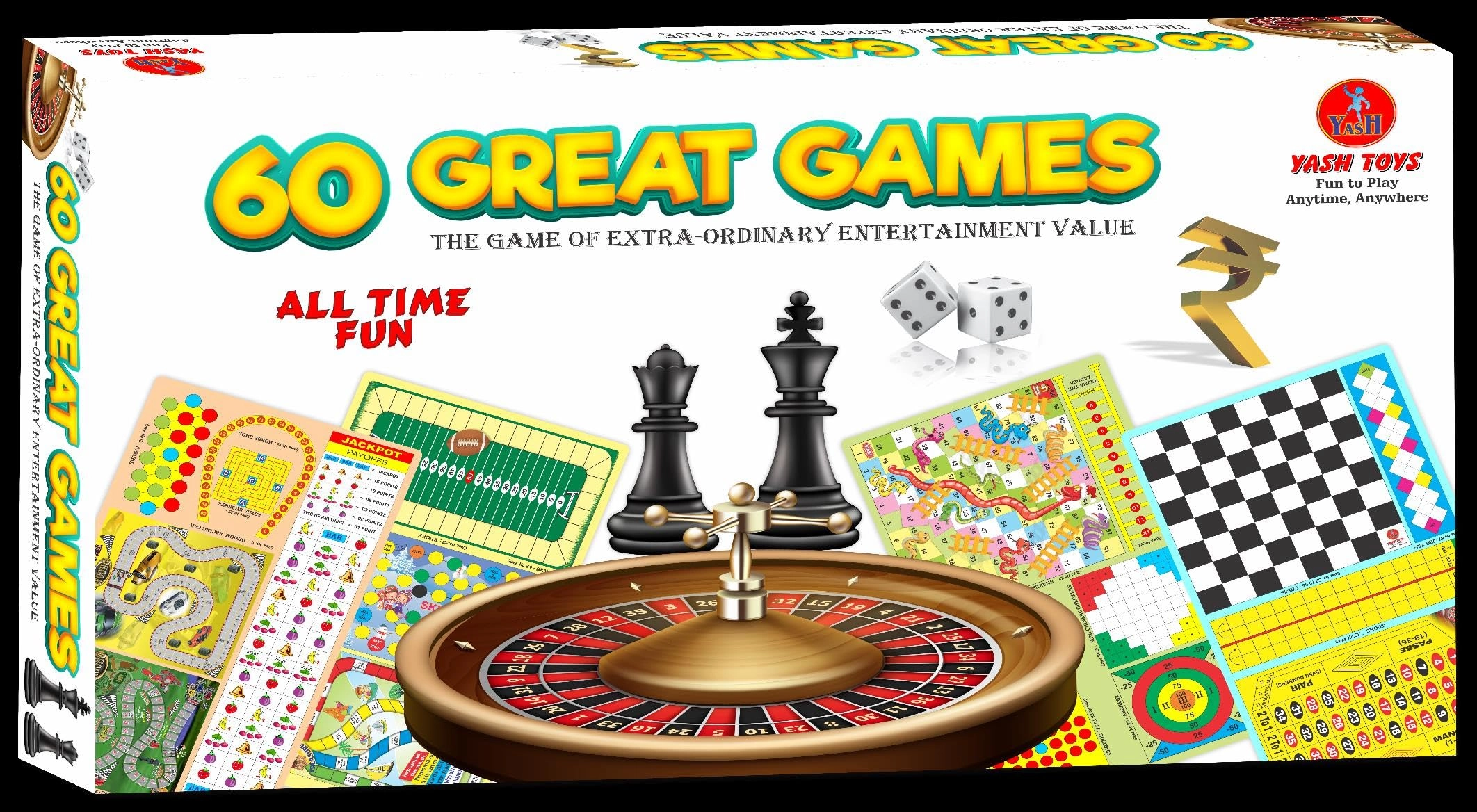Yash Toys 60-Great Games - Kid