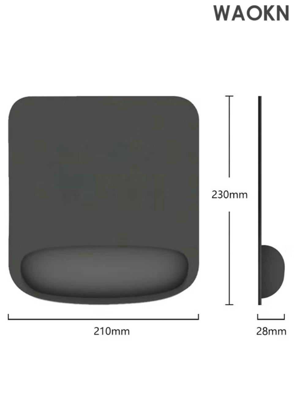Wrist Rest Memory Foam Ergonomic Mouse Pad