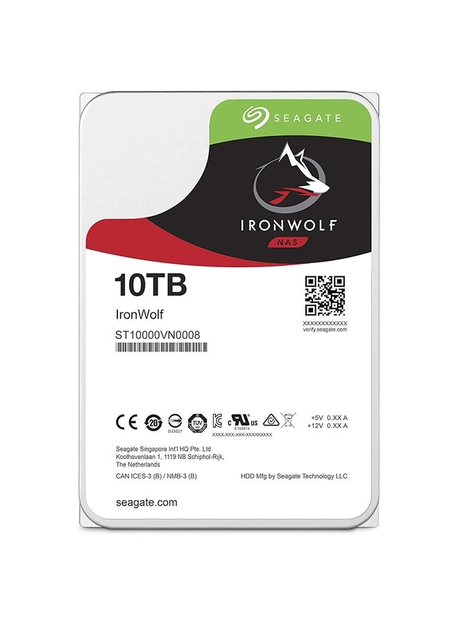 IronWolf 3.5" 7200rpm 256MB SATA 6Gb/s (ST10000VN0008) - 10TB
