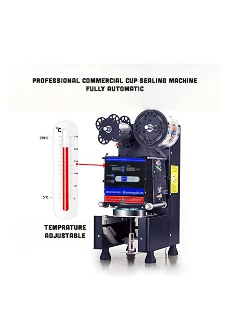 Fully Automatic Bubble Tea Cup Sealing Machine - LCD 220V 400W
