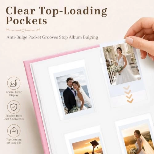 3" 128 Pockets Hardcover Photo Album
