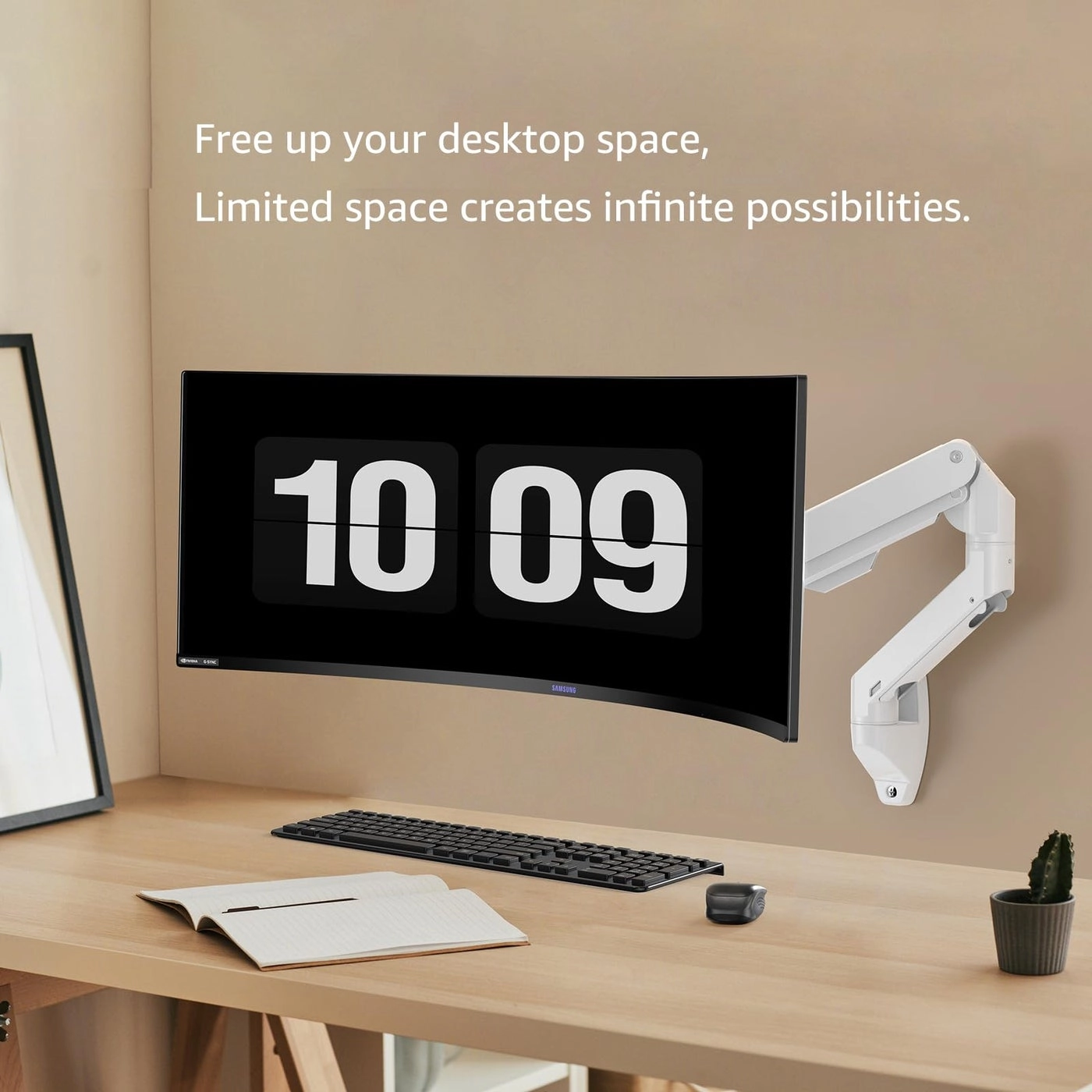 Heavy Duty Monitor Arm - 34-49 inches 57 inches