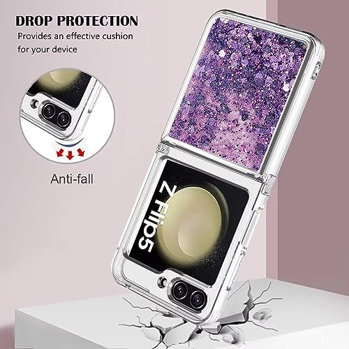 Sparkle Floating Liquid Case - Polyurethane Silicone for Samsung Galaxy Z Flip 5