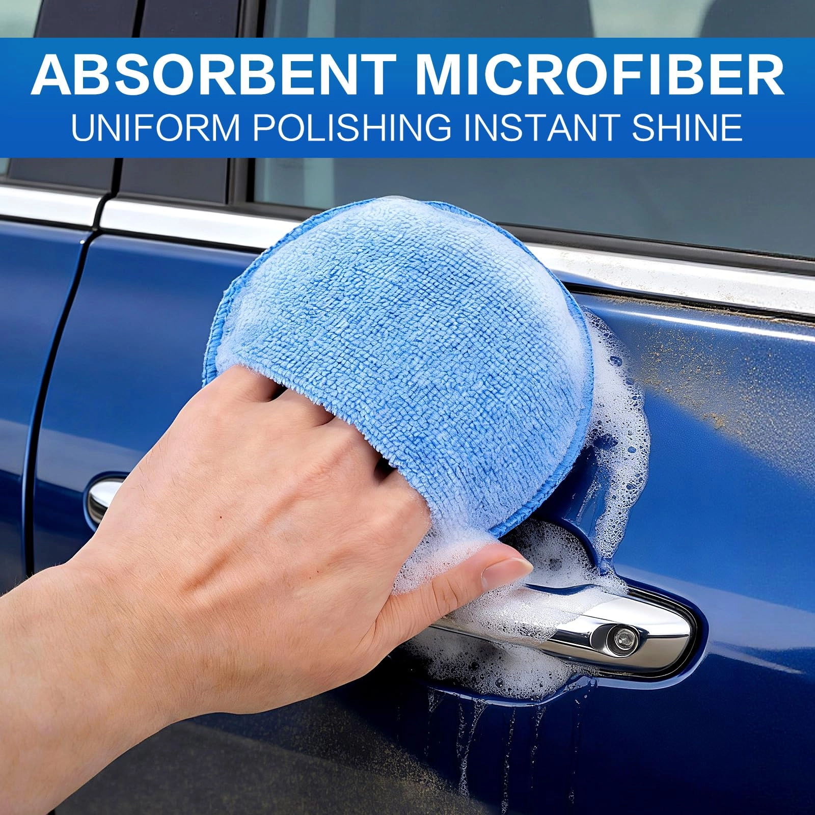 Microfiber Wax Applicator Pad - 5 inch