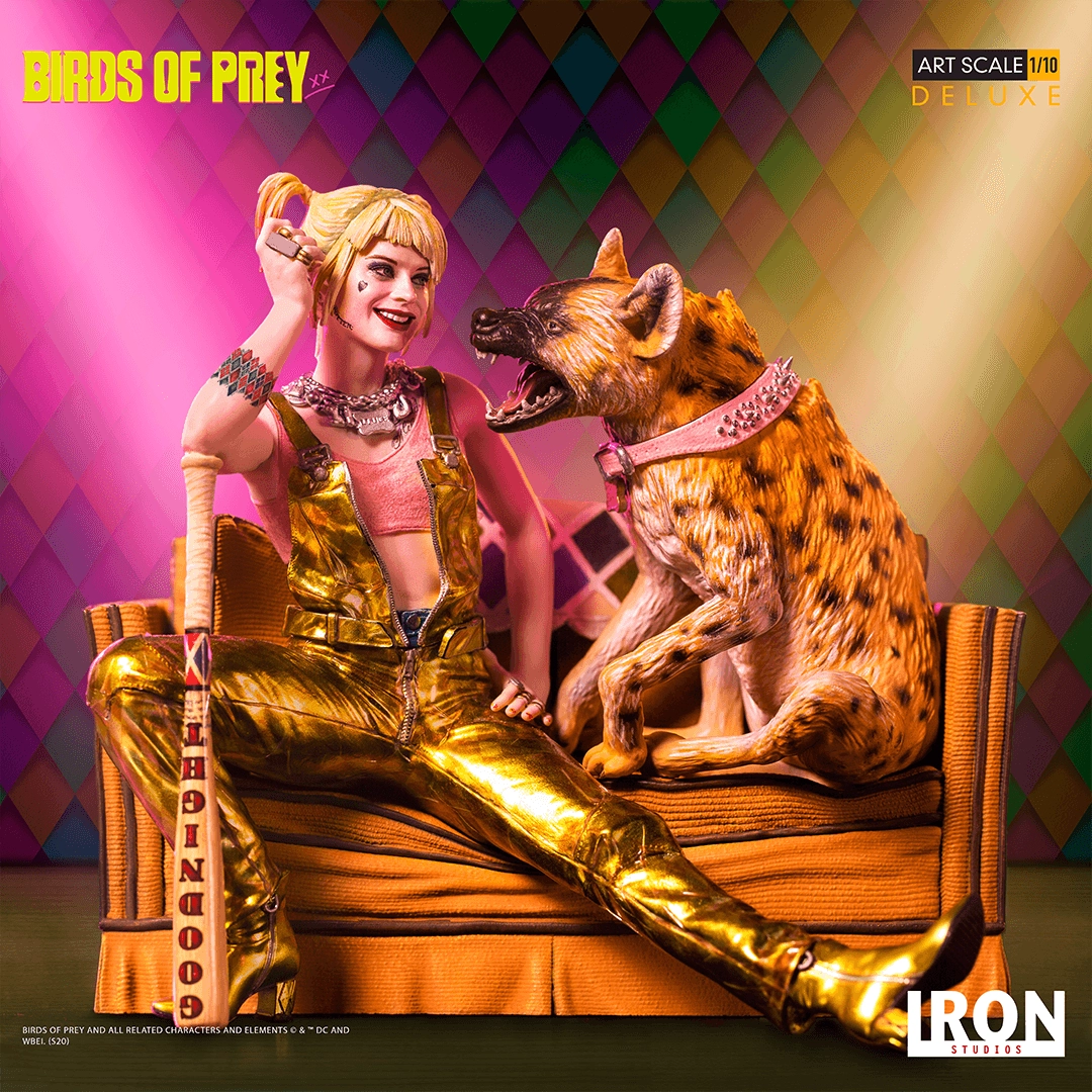 Harley Quinn & Bruce Deluxe Art Scale 1/10 - Birds of Prey Limited Edition Hand Painted Polystone