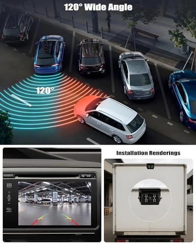 Reversing Camera - 720P Night Vision 18-LED + 4-Pin Aviation Cable - 20M