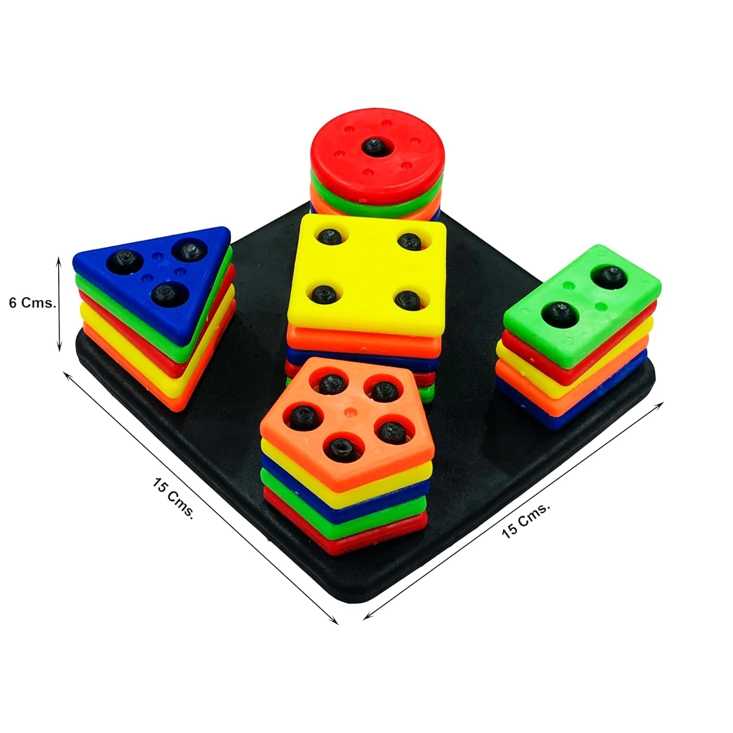 Shape Sorting Stacking Train - 3 Years And Up 1 Piece
