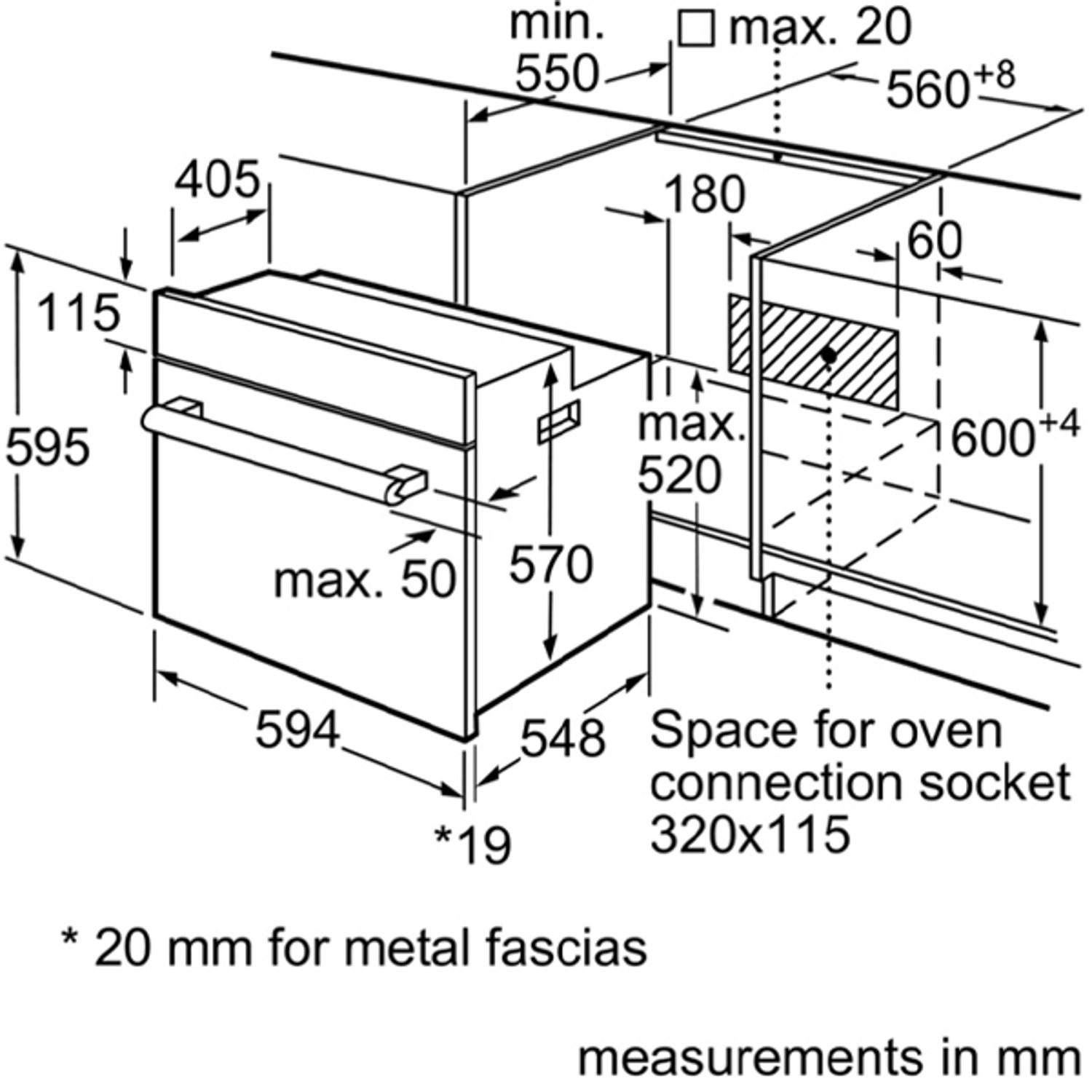 Serie 2 HBF011BR1M 60cm - Built-in oven
