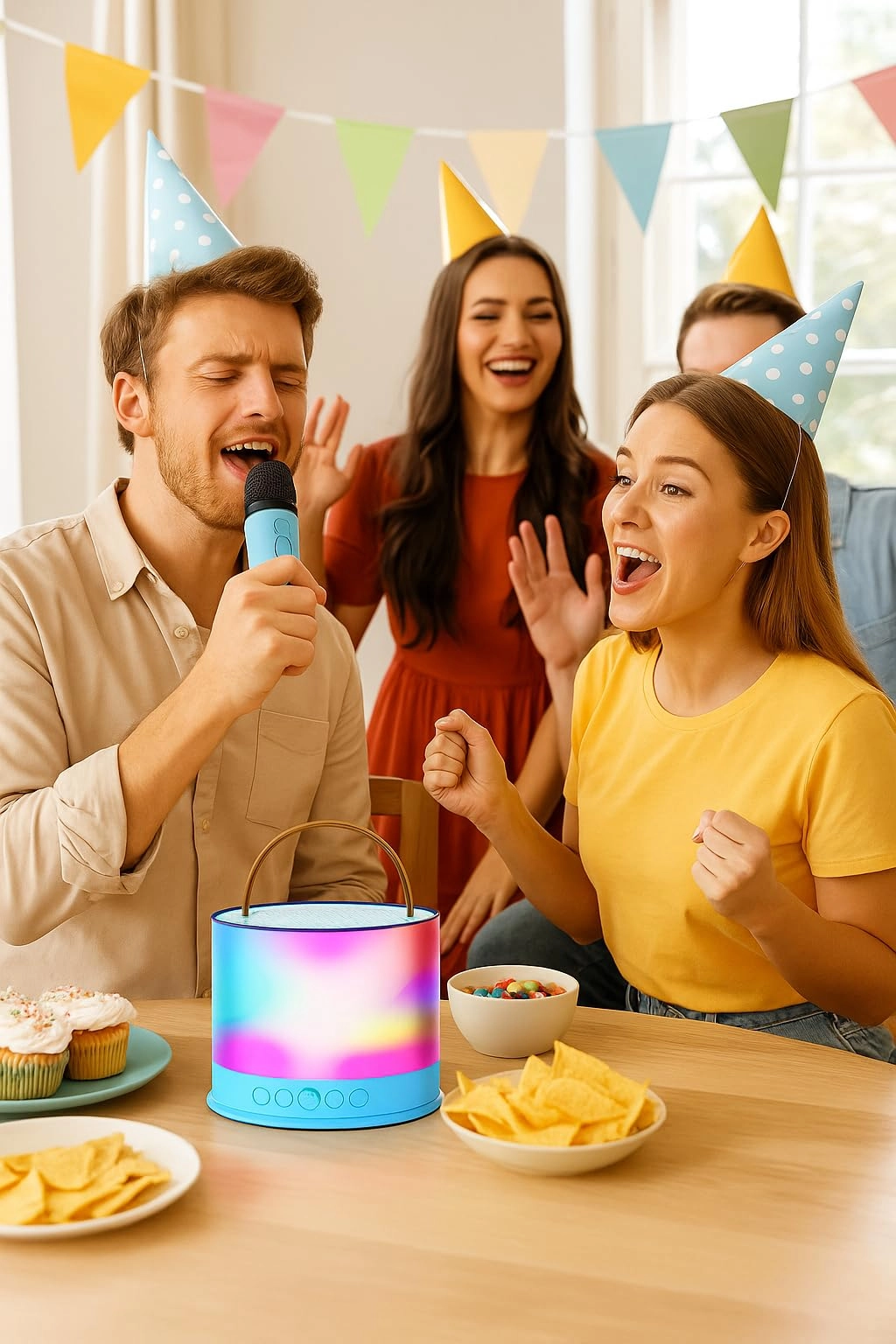 Portable Karaoke Bluetooth Speaker - 5W