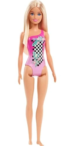 Barbie Beach Doll - Pink Bathing Suit Ages 3+