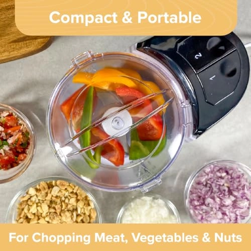 Mini Food Processor - 0.4 Liters Corded Electric