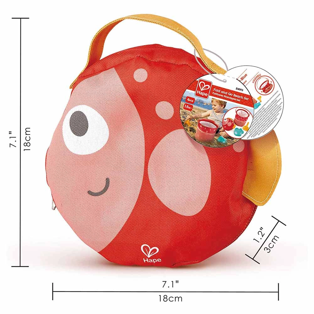 Travel Sand Mold Beach Toy Set - 4pcs 18 months & above