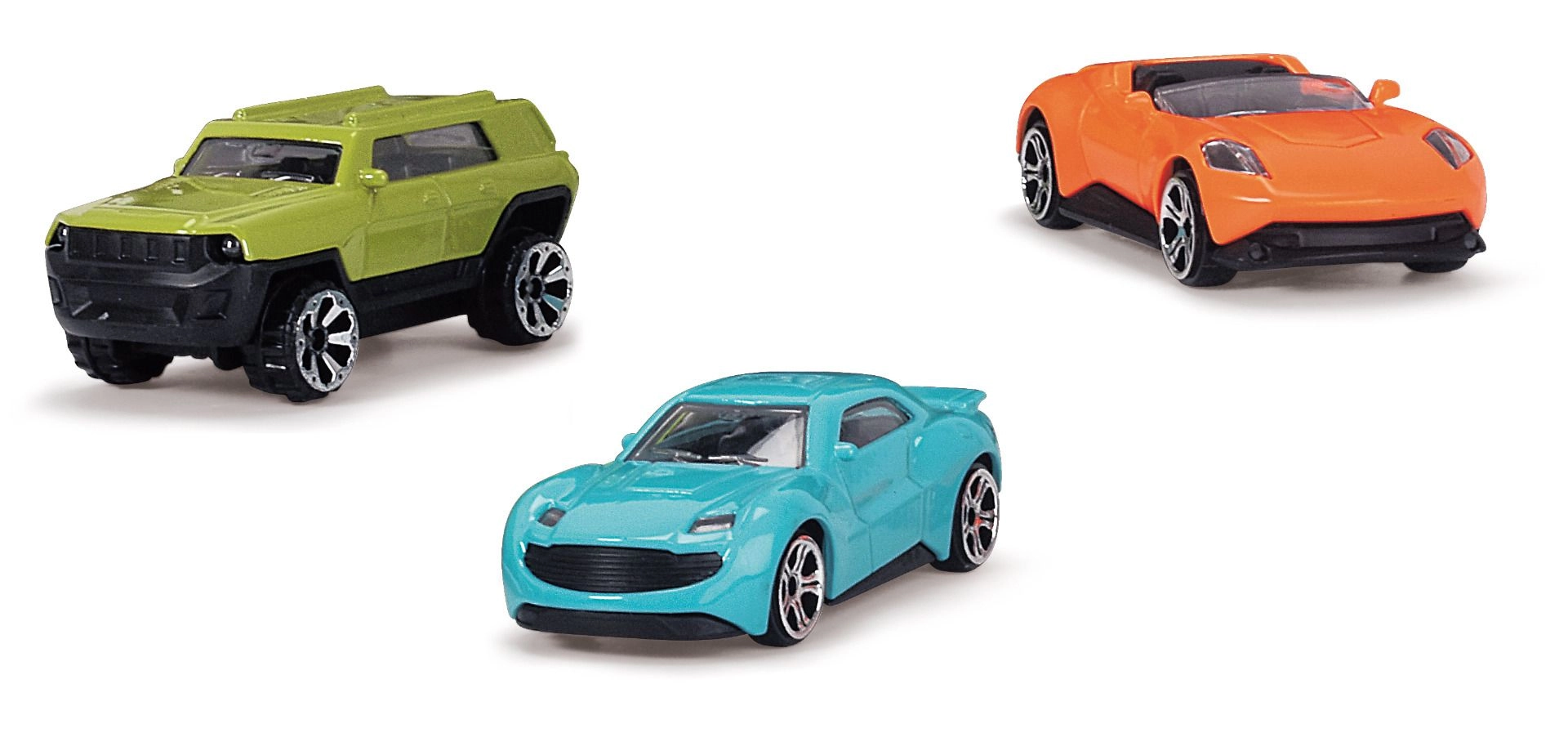 Truck Carry Case - 4pcs Die-cast vehicles Multi Colour