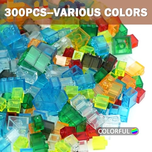Clear Bricks Parts Pack - 300 pcs